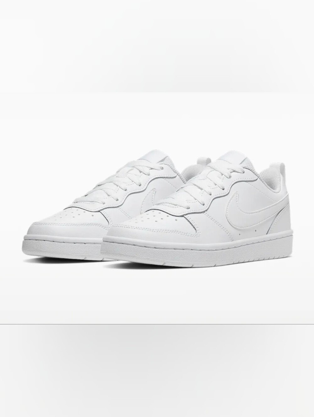 Nike Court Borough Low Recraft Woman Sneaker Triple White New In Box